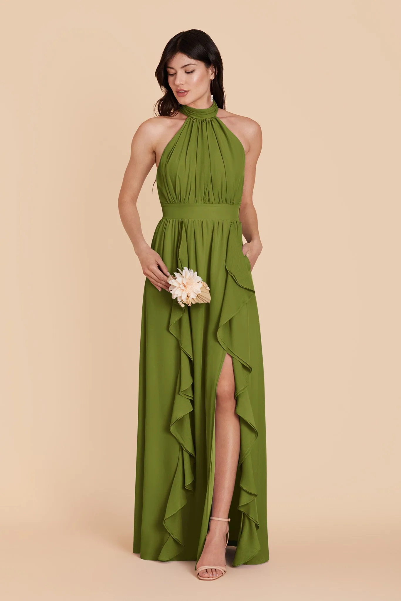 Joyce Chiffon Dress - Cactus sold by Birdy Grey product image thumbnail 3