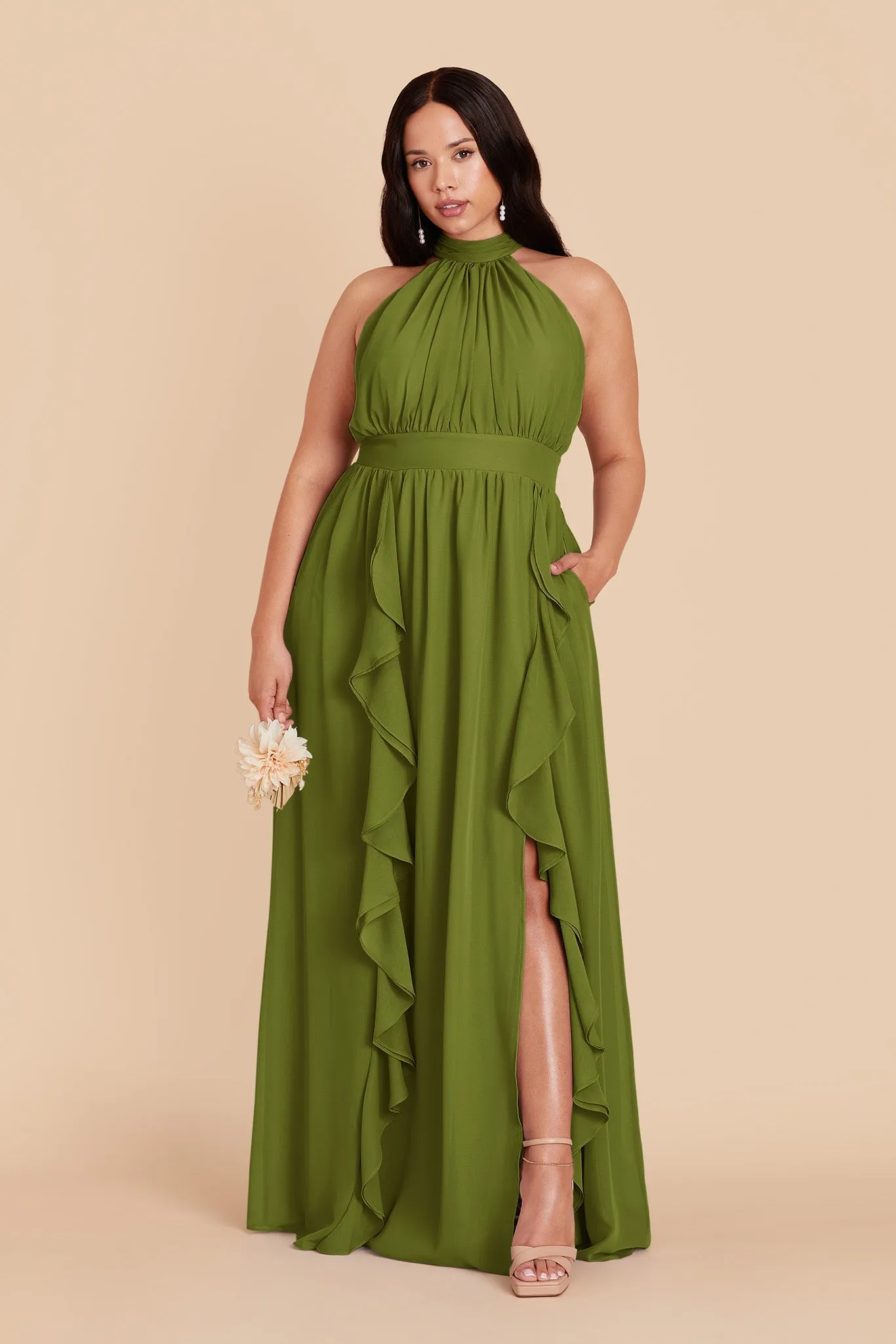 Joyce Chiffon Dress - Cactus sold by Birdy Grey product image thumbnail 2
