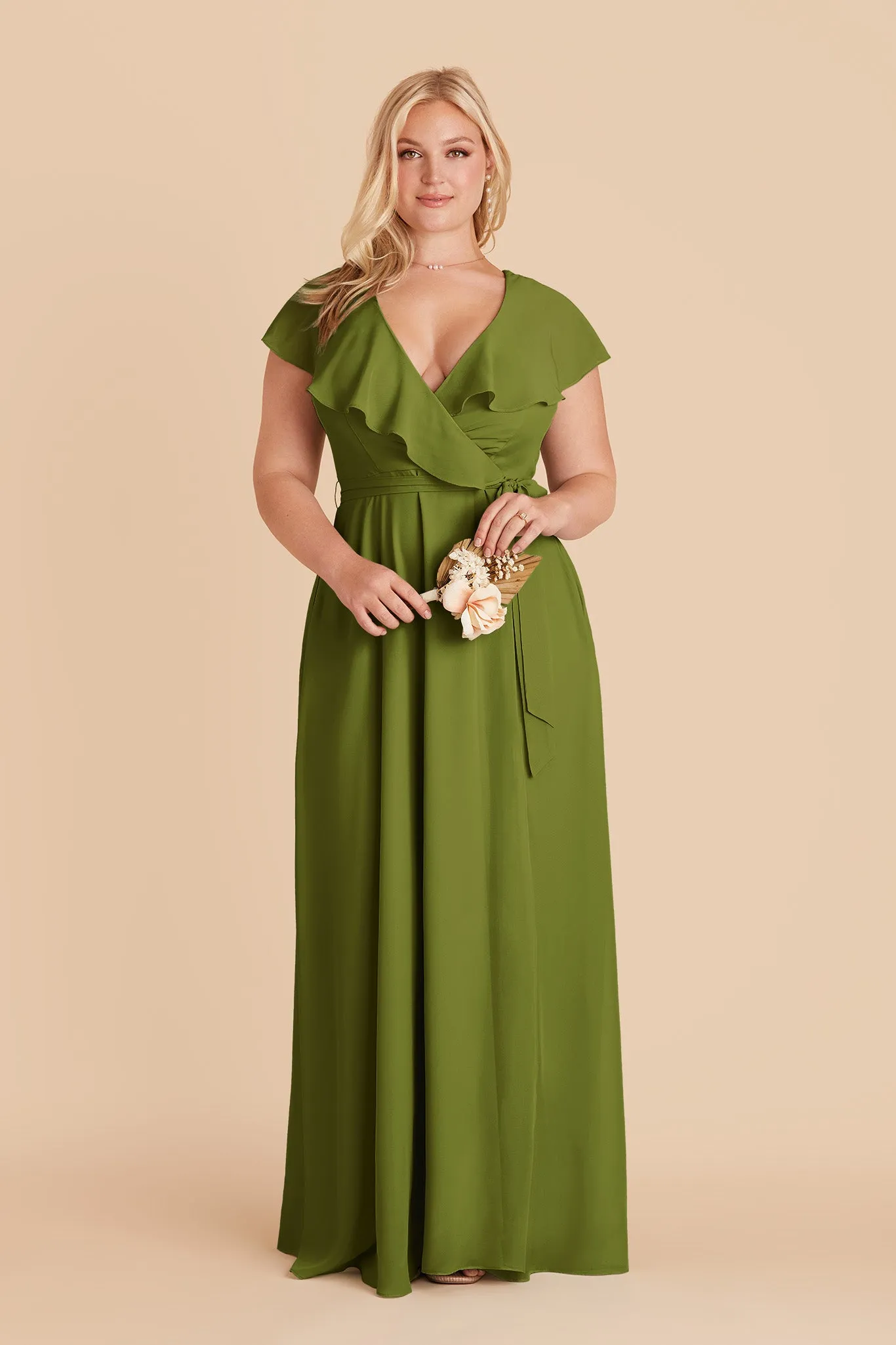 Jackson Chiffon Dress - Cactus sold by Birdy Grey product image thumbnail 2