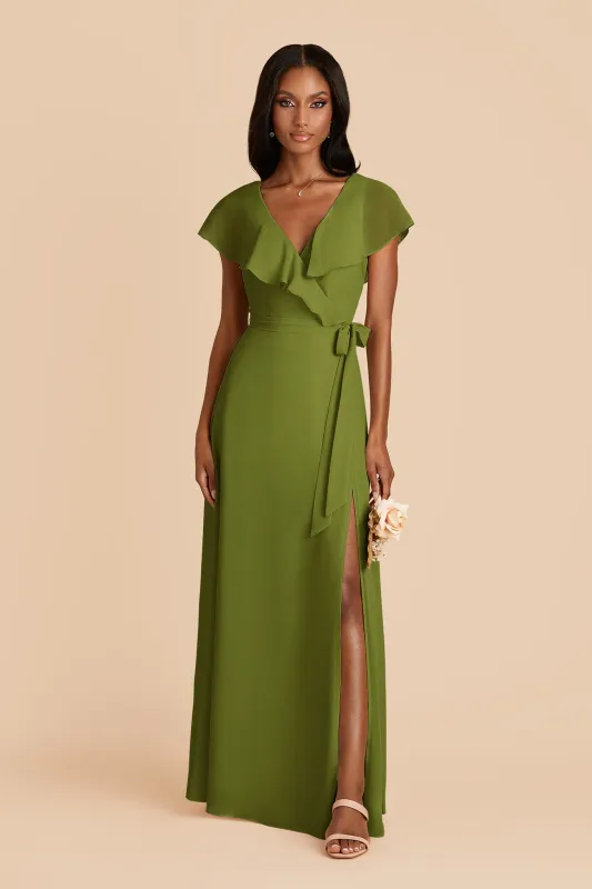 Jackson Chiffon Dress - Cactus made by Birdy Grey