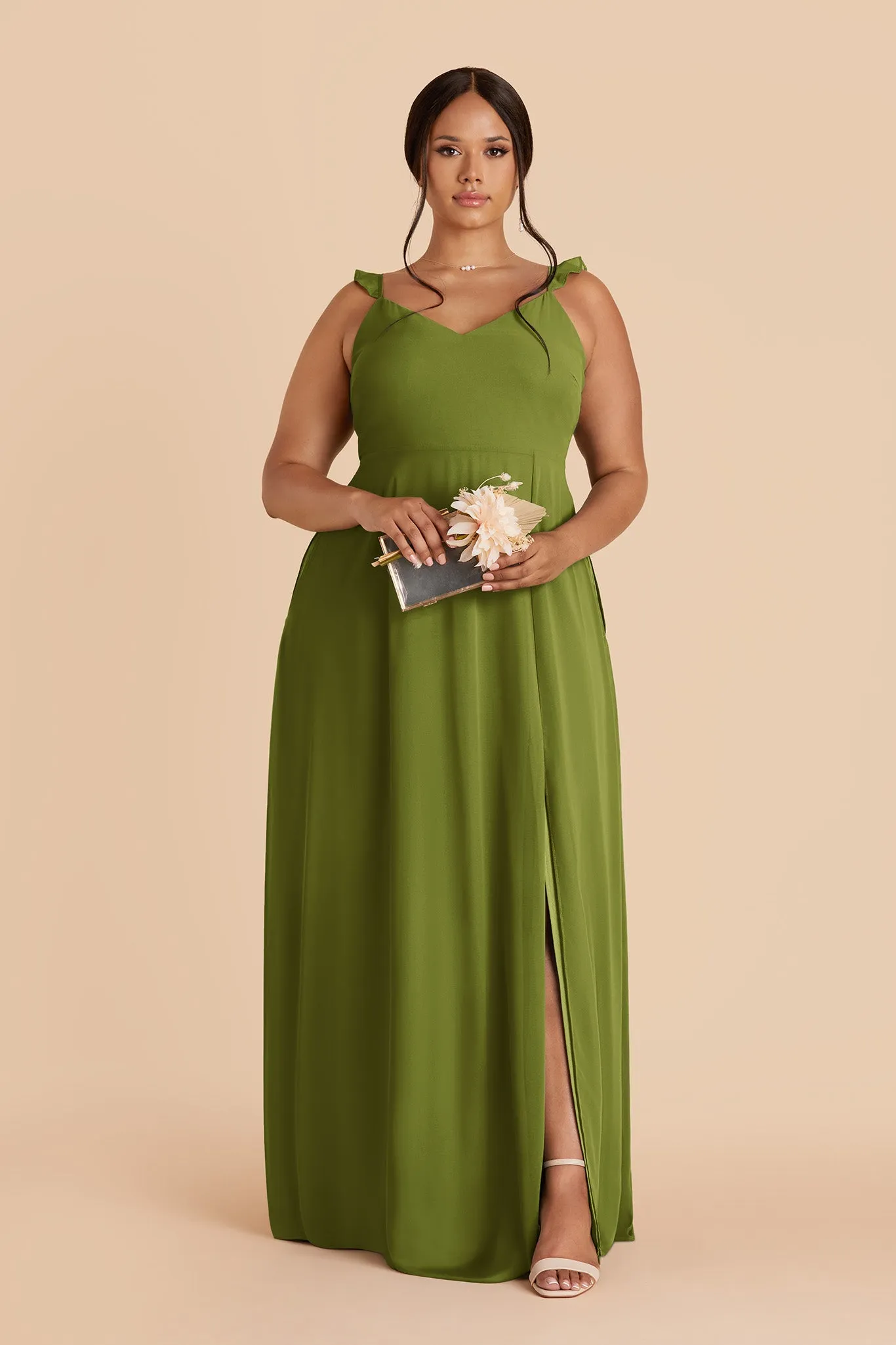 Doris Chiffon Dress - Cactus sold by Birdy Grey product image thumbnail 2