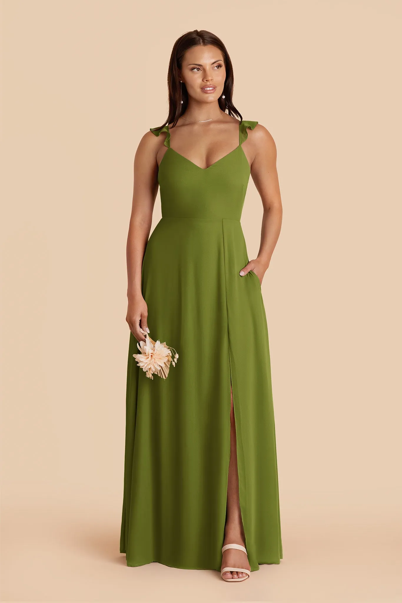 Doris Chiffon Dress - Cactus sold by Birdy Grey product image thumbnail 3