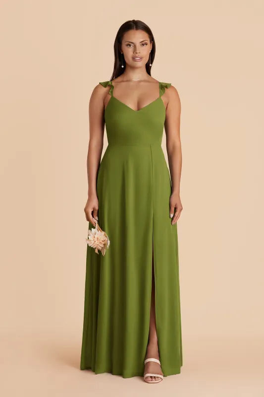 Doris Chiffon Dress - Cactus made by Birdy Grey
