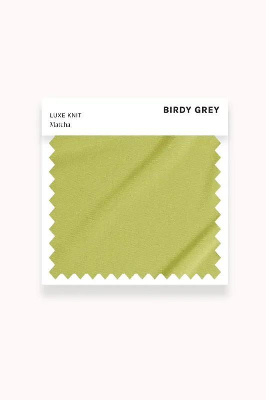 Swatch - Luxe Stretch Knit in Matcha made by Birdy Grey