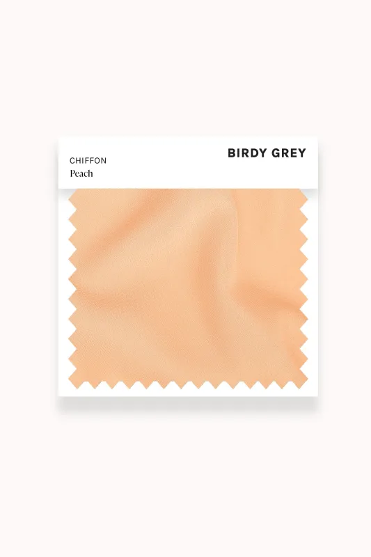 Swatch - Chiffon in Peach made by Birdy Grey