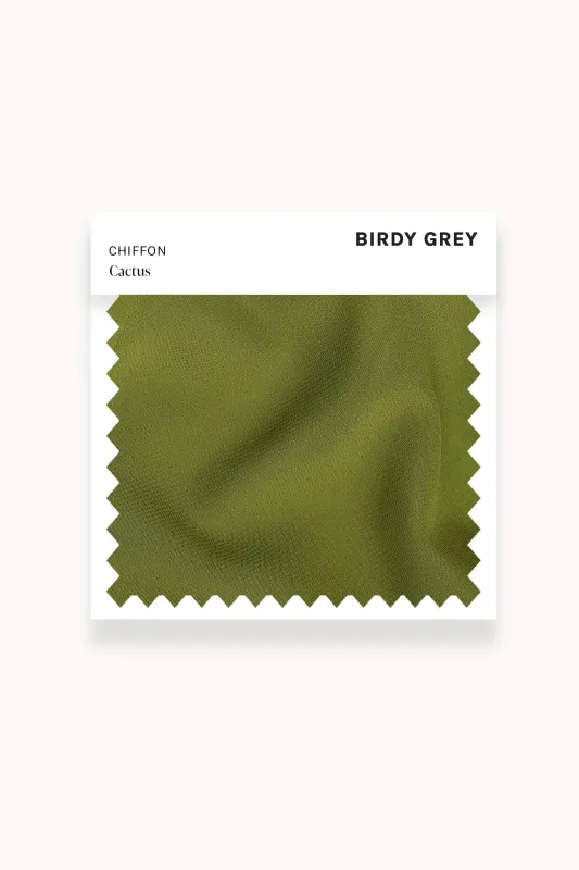 Swatch - Chiffon in Cactus made by Birdy Grey