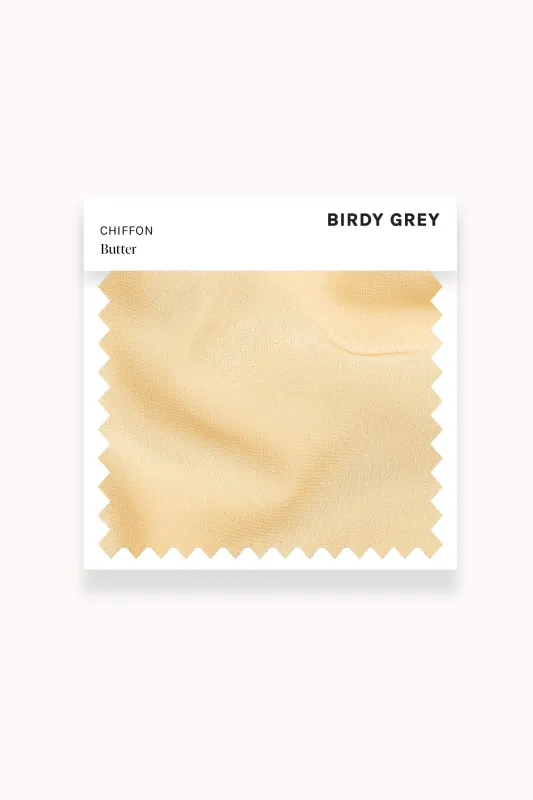 Swatch - Chiffon in Butter made by Birdy Grey