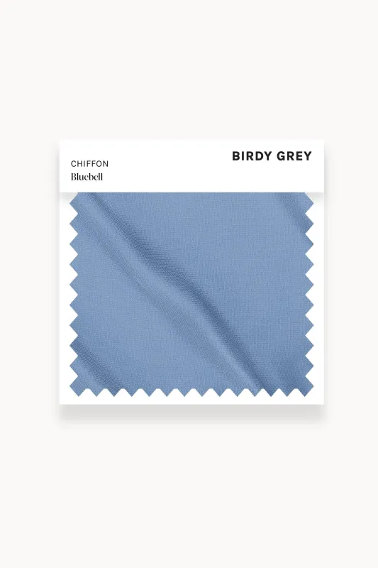 Swatch - Chiffon in Bluebell made by Birdy Grey