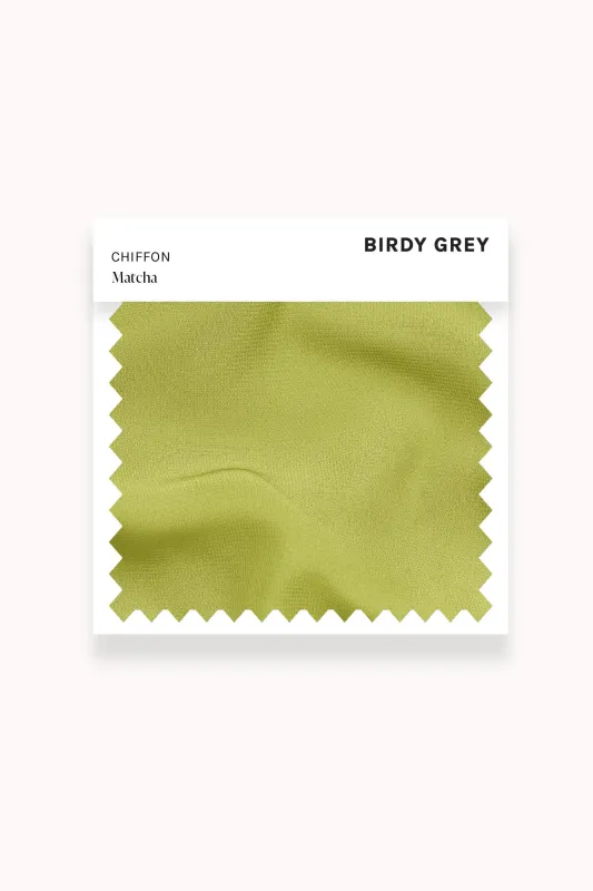Swatch - Chiffon in Matcha made by Birdy Grey