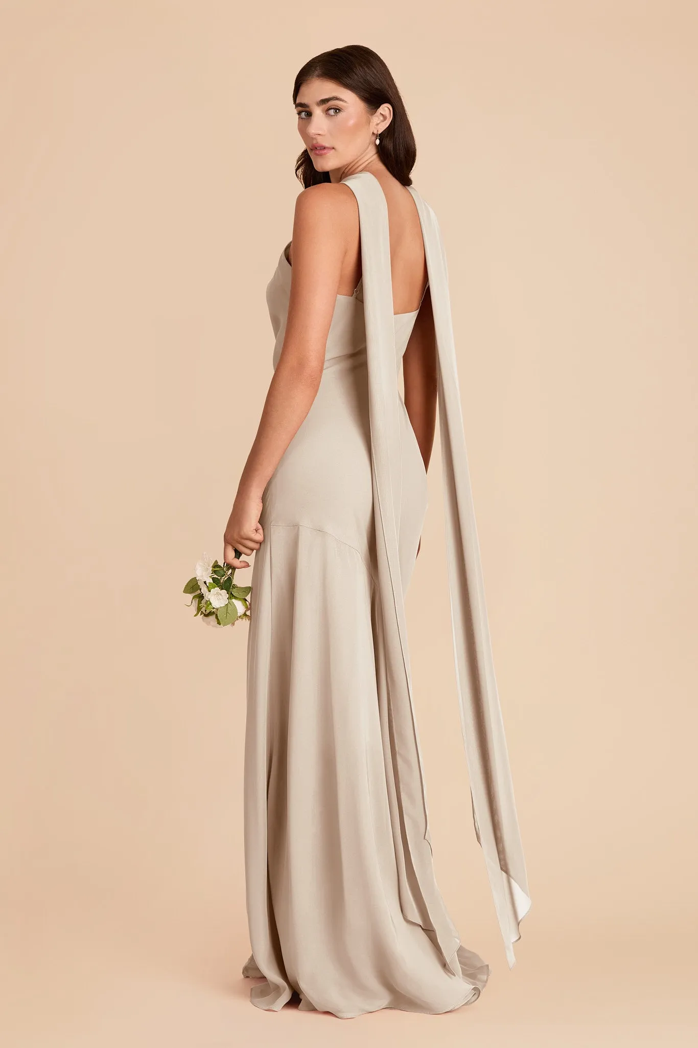 Eileen Chiffon Dress - Classic Champagne sold by Birdy Grey product image thumbnail 5
