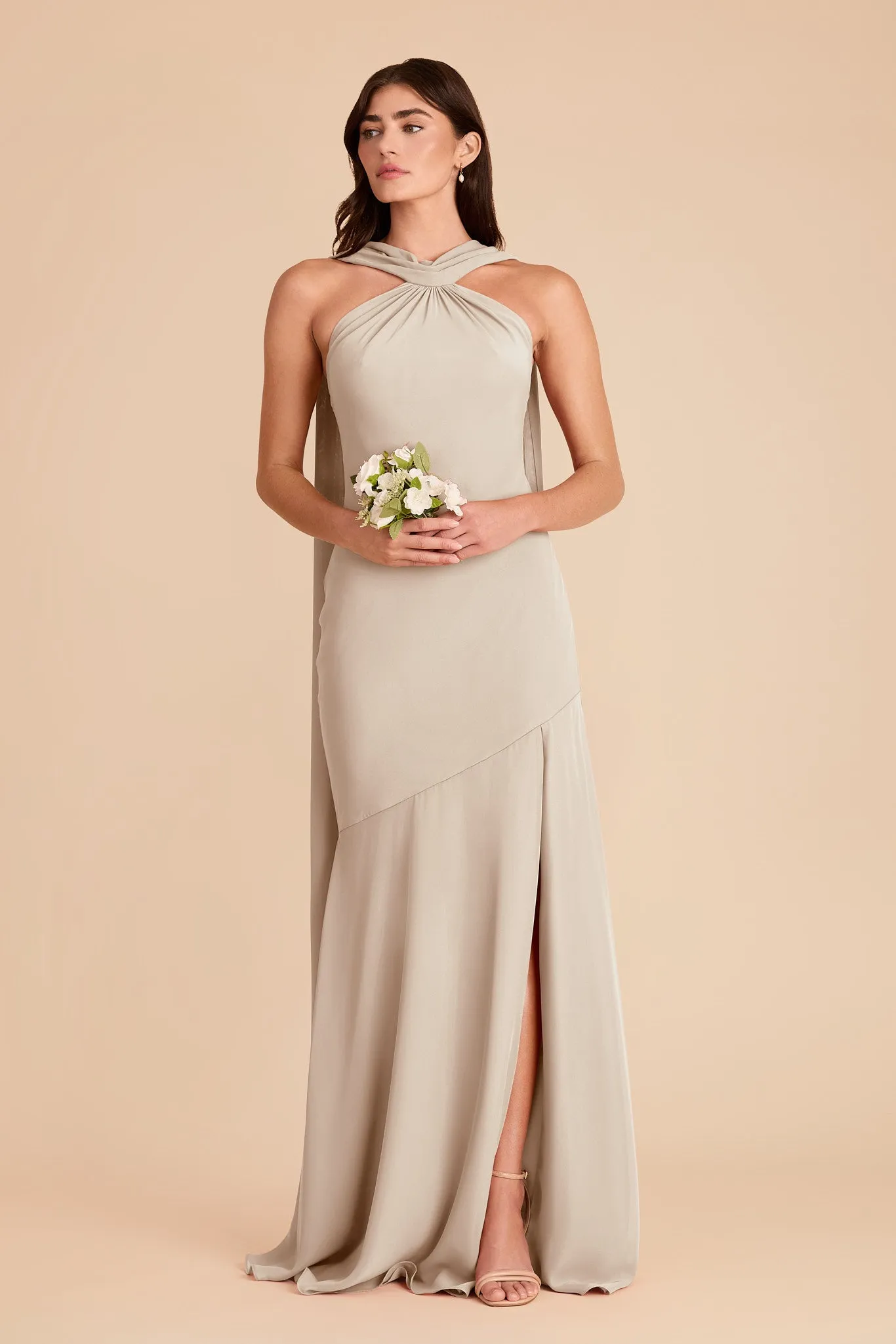 Eileen Chiffon Dress - Classic Champagne sold by Birdy Grey product image thumbnail 4