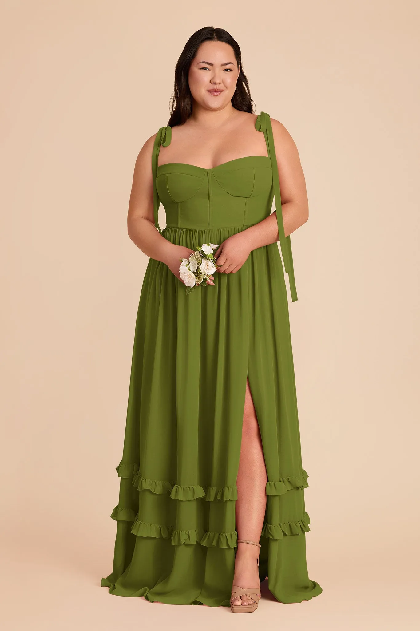 Evelyn Chiffon Dress - Cactus sold by Birdy Grey product image thumbnail 2