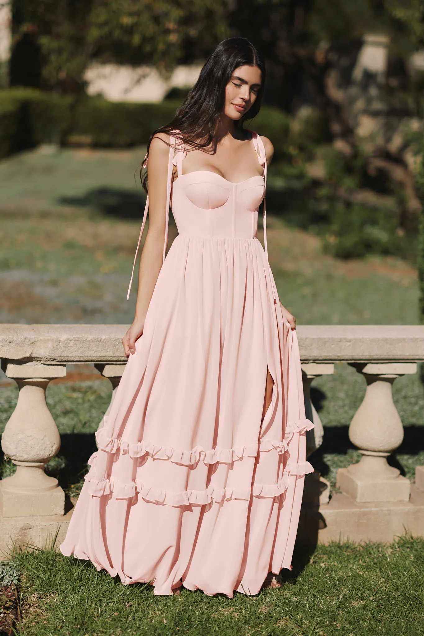 Evelyn Chiffon Dress - Cactus sold by Birdy Grey product image thumbnail 3