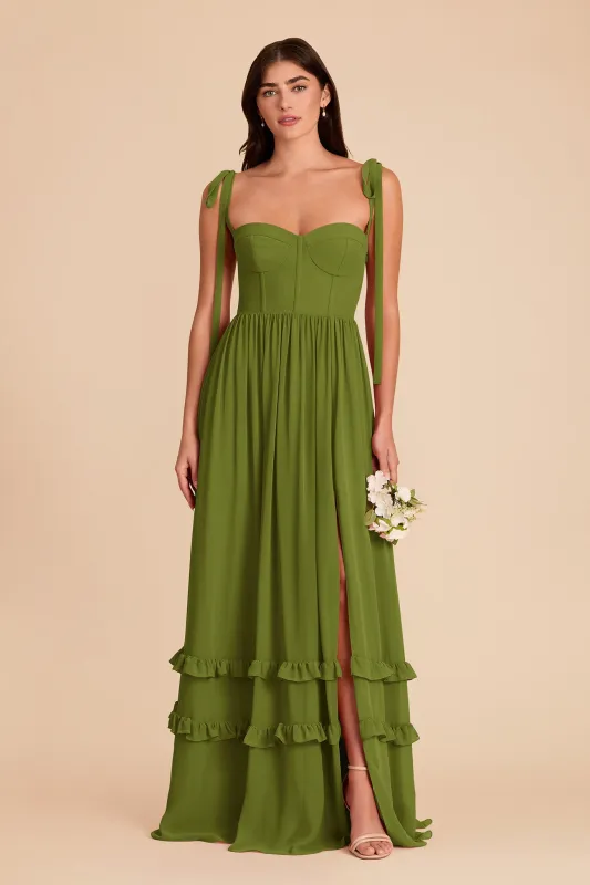 Evelyn Chiffon Dress - Cactus made by Birdy Grey
