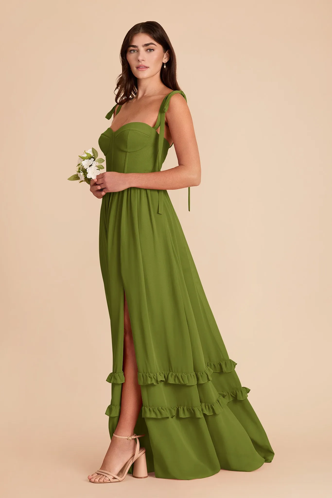 Evelyn Chiffon Dress - Cactus sold by Birdy Grey product image thumbnail 5