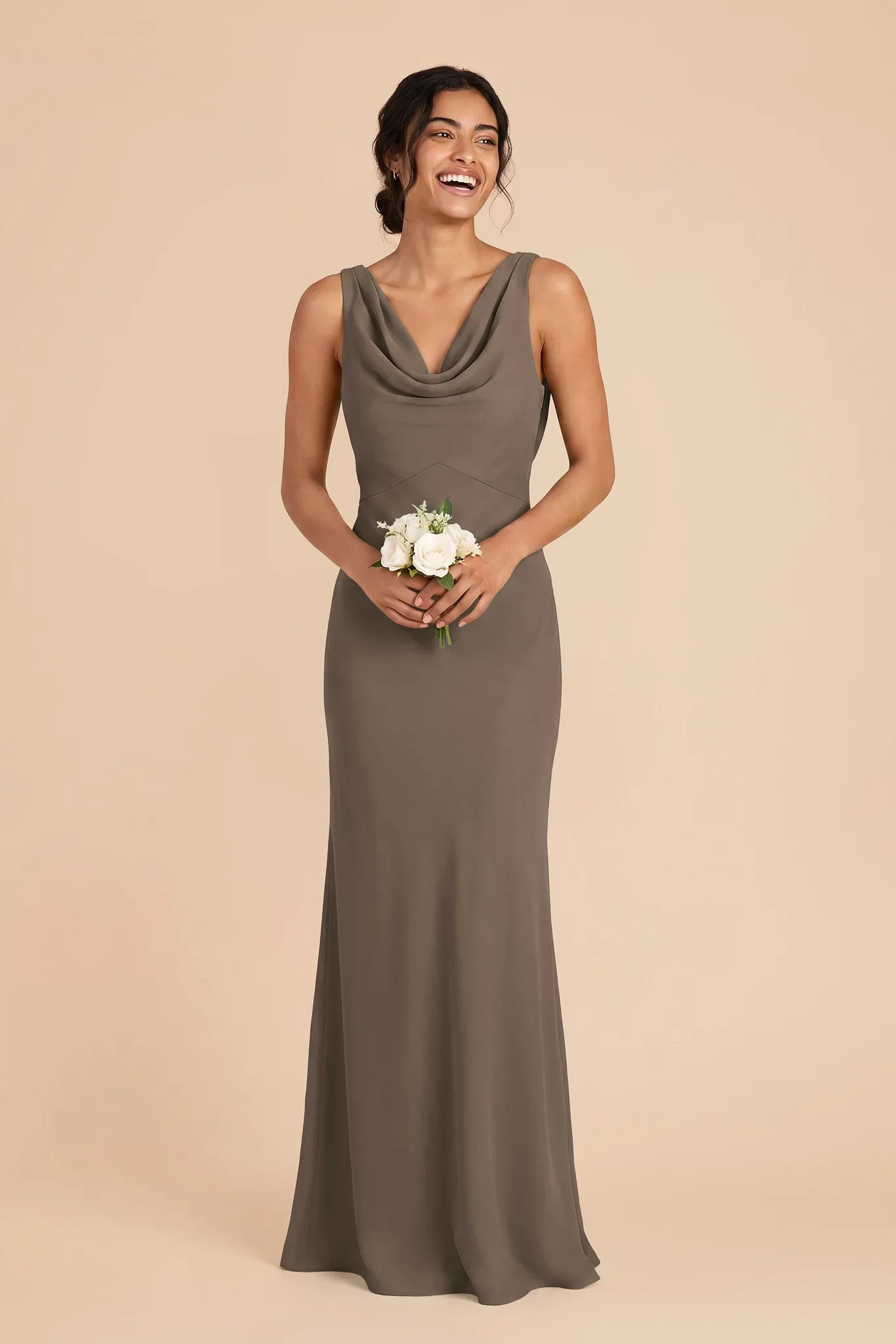 Bonnie Chiffon Dress - Mocha sold by Birdy Grey product image thumbnail 2