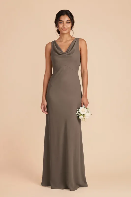 Bonnie Chiffon Dress - Mocha made by Birdy Grey