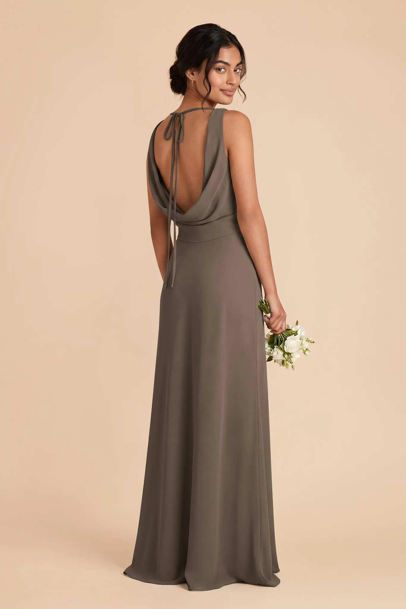 Bonnie Chiffon Dress - Mocha sold by Birdy Grey product image thumbnail 3