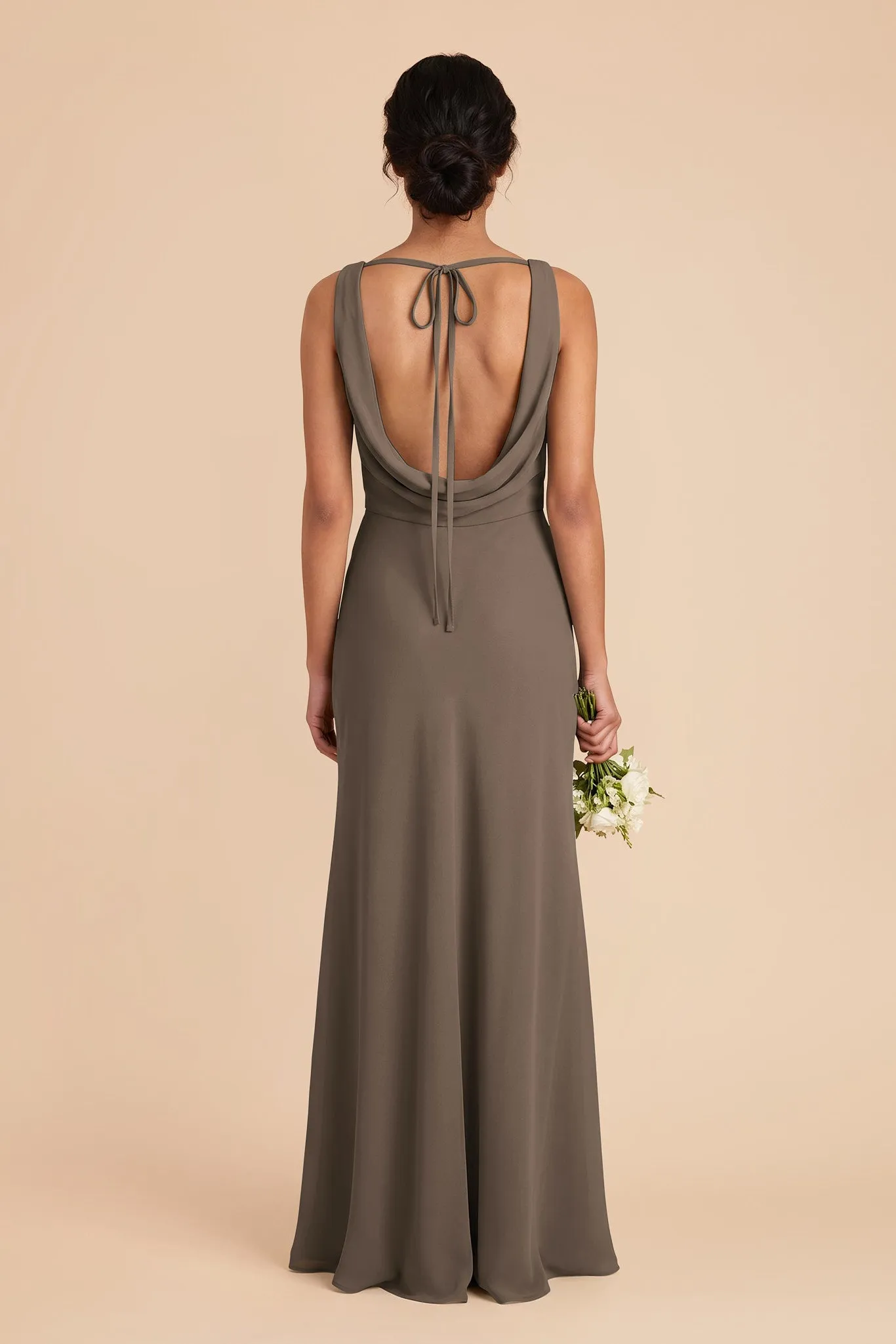 Bonnie Chiffon Dress - Mocha sold by Birdy Grey product image thumbnail 4