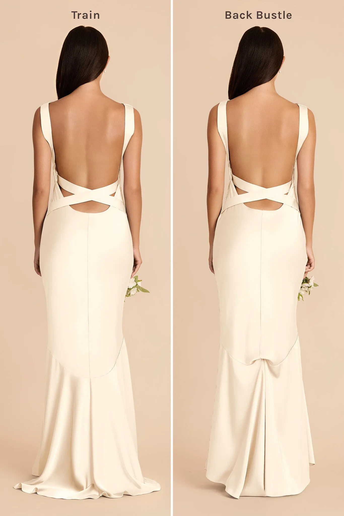 Alexis Matte Satin Dress - Ivory Cream sold by Birdy Grey product image thumbnail 5