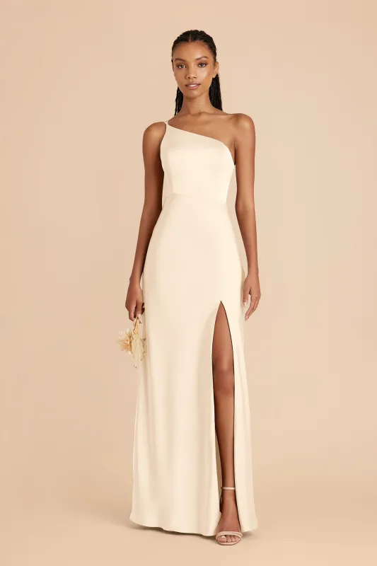 Kensie Matte Satin Dress - Ivory Cream made by Birdy Grey