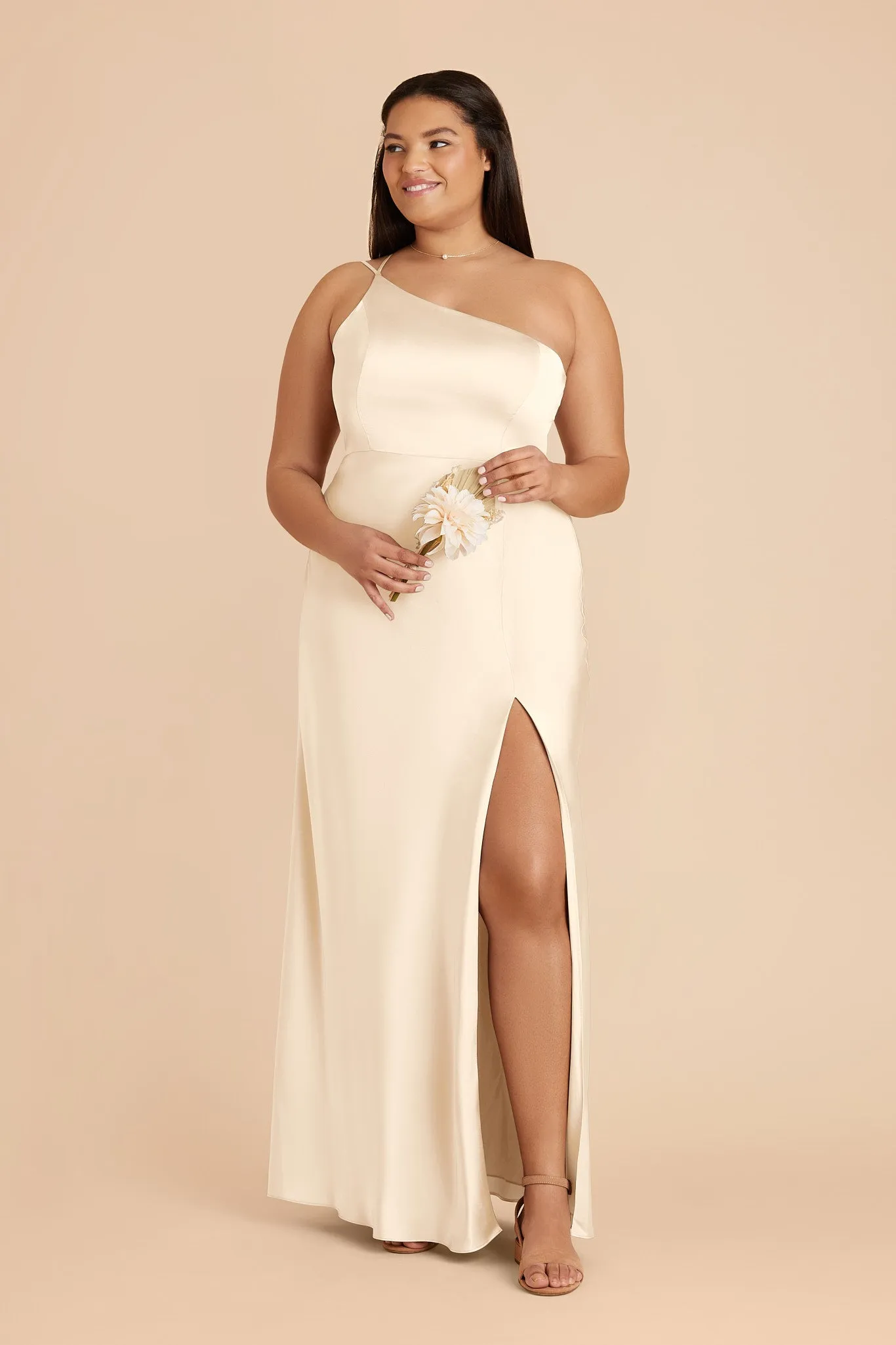 Kensie Matte Satin Dress - Ivory Cream sold by Birdy Grey product image thumbnail 2