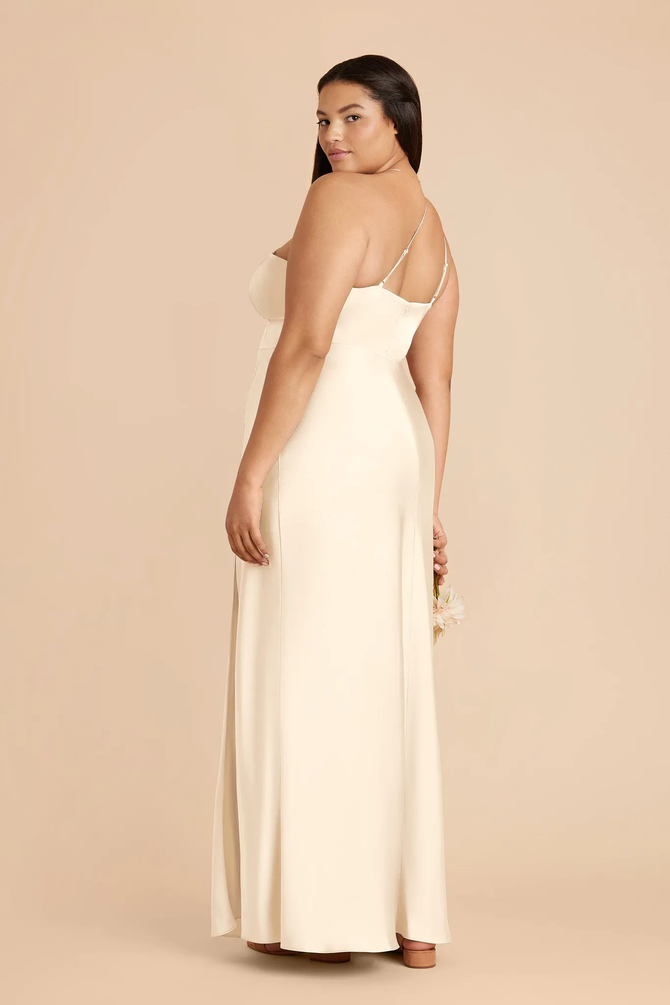Kensie Matte Satin Dress - Ivory Cream sold by Birdy Grey product image thumbnail 5
