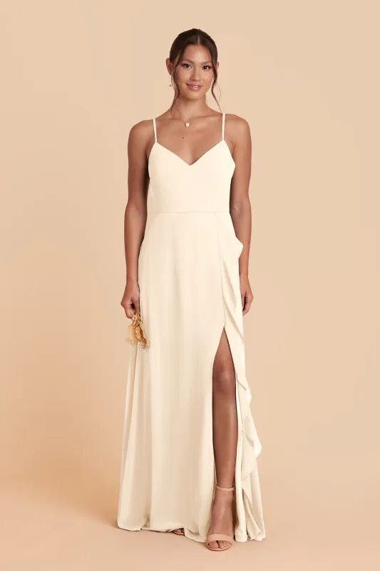 Theresa Chiffon Dress - Ivory Cream made by Birdy Grey