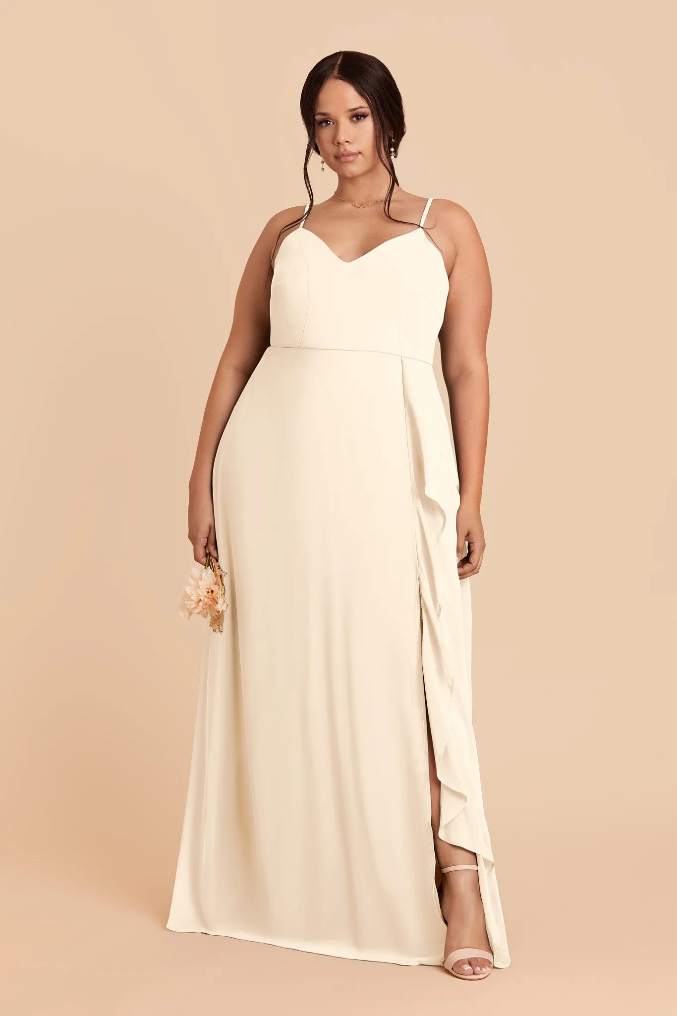Theresa Chiffon Dress - Ivory Cream sold by Birdy Grey product image thumbnail 2