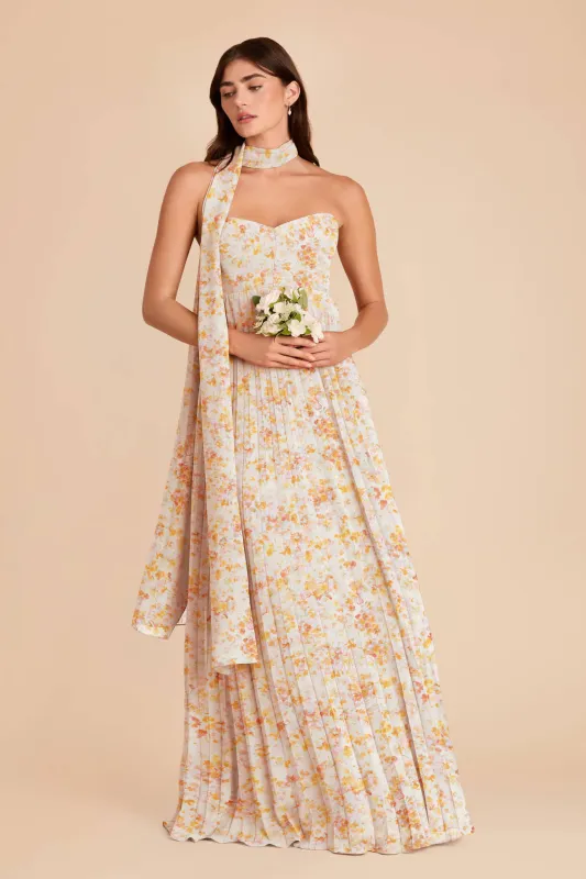 Vera Chiffon Scarf - Pressed Floral made by Birdy Grey