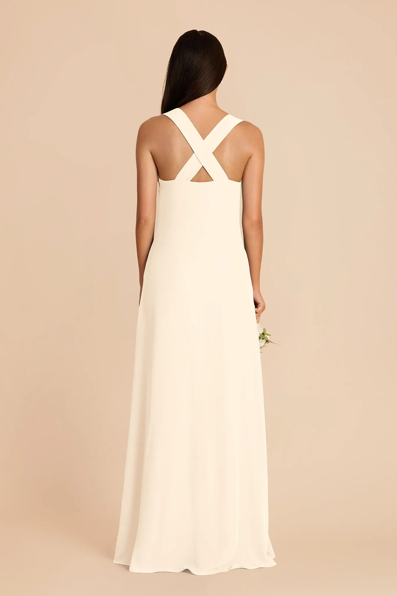 Veronica Chiffon Dress - Ivory Cream sold by Birdy Grey product image thumbnail 5