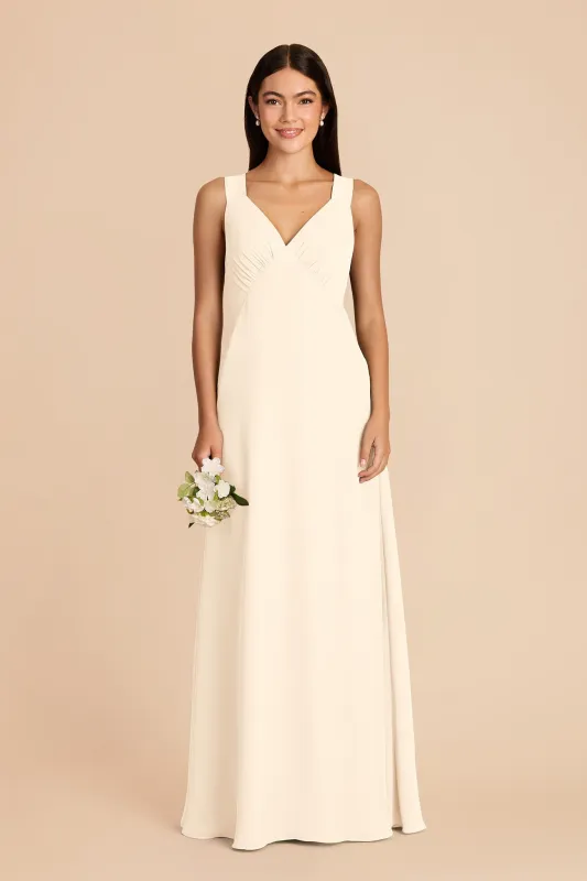 Veronica Chiffon Dress - Ivory Cream made by Birdy Grey