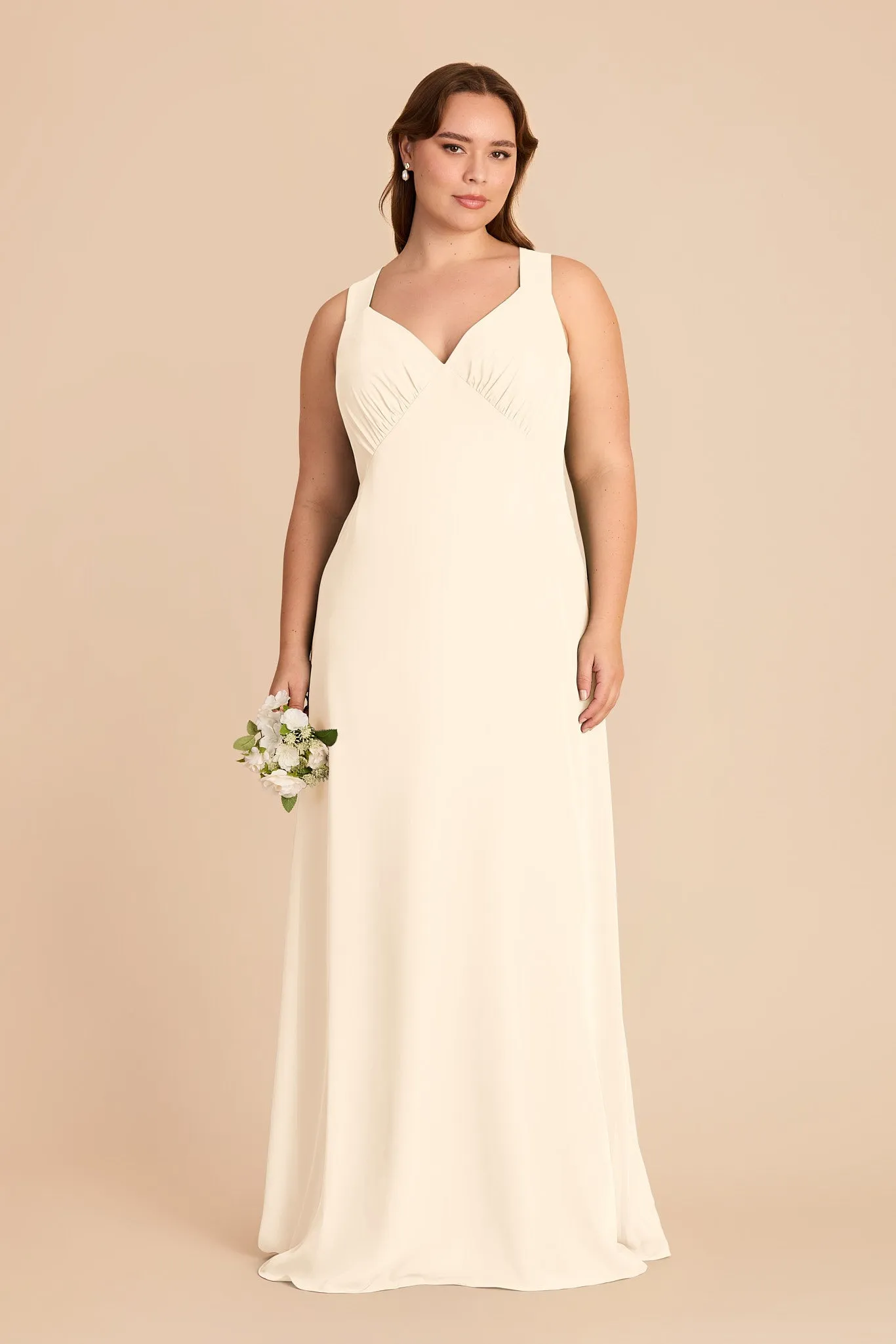 Veronica Chiffon Dress - Ivory Cream sold by Birdy Grey product image thumbnail 2