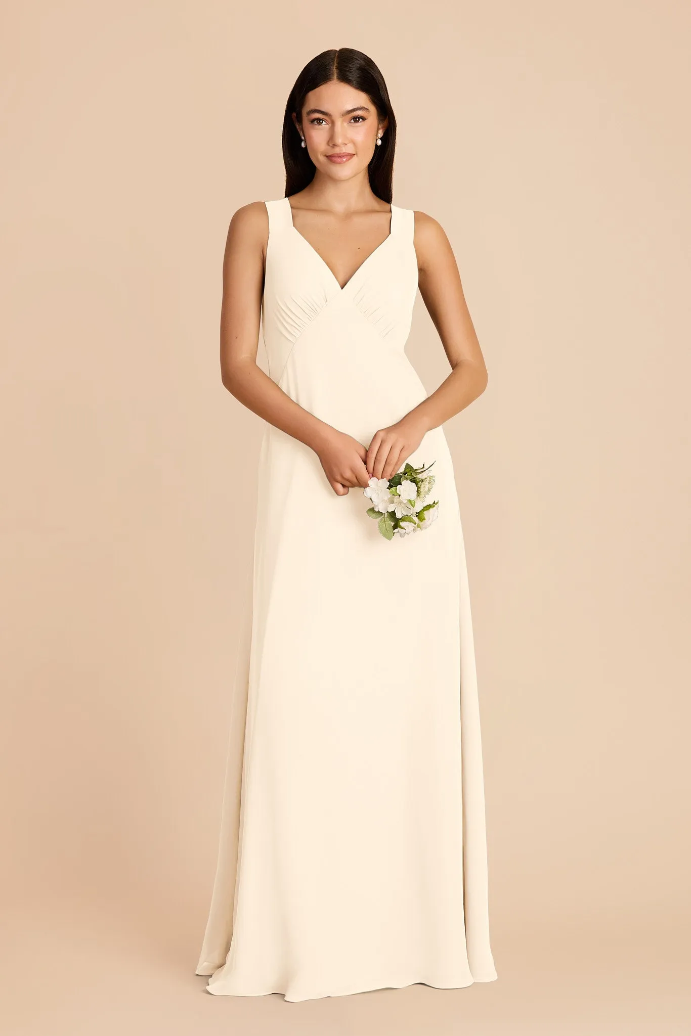 Veronica Chiffon Dress - Ivory Cream sold by Birdy Grey product image thumbnail 3