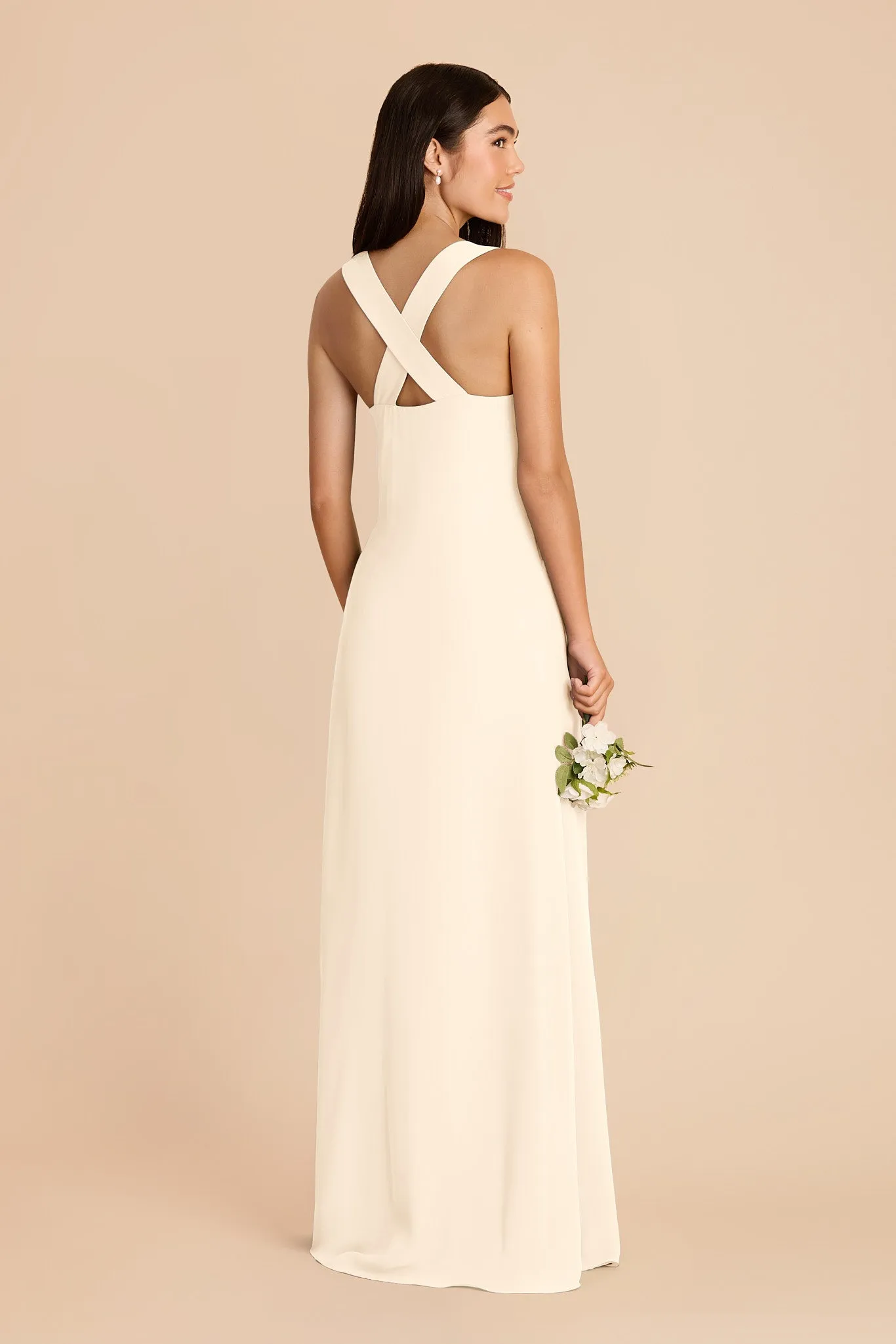 Veronica Chiffon Dress - Ivory Cream sold by Birdy Grey product image thumbnail 4