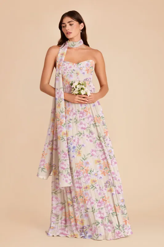 Vera Chiffon Scarf - Botanical Blooms made by Birdy Grey