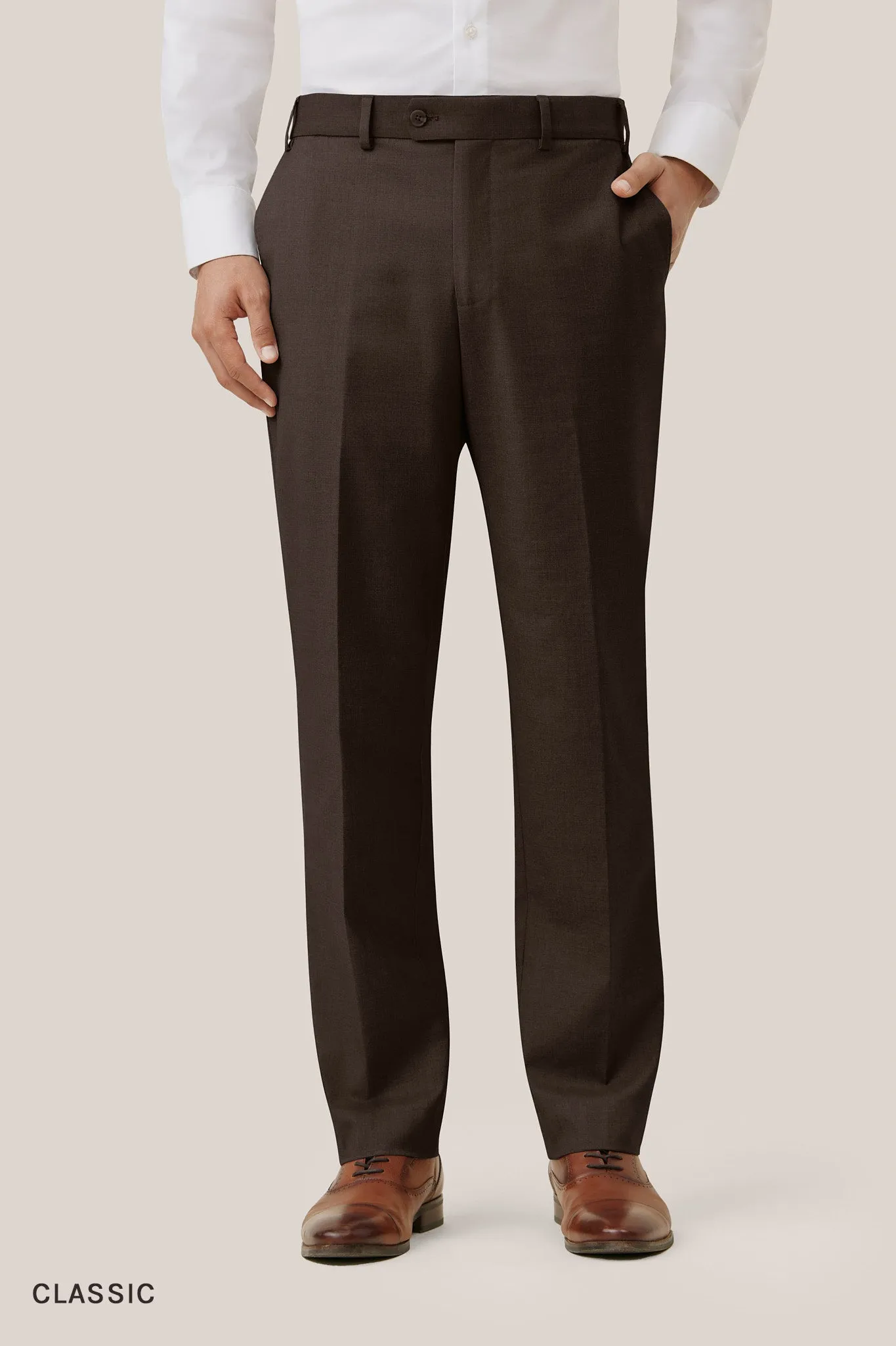 Taylor Suit Pants - Dark Brown sold by Birdy Grey product image thumbnail 5