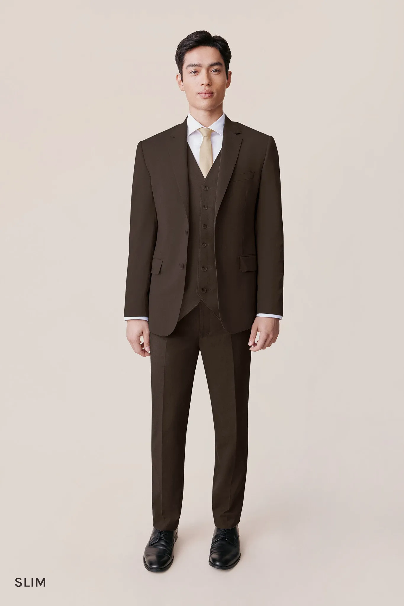 Taylor Suit Pants - Dark Brown sold by Birdy Grey product image thumbnail 4