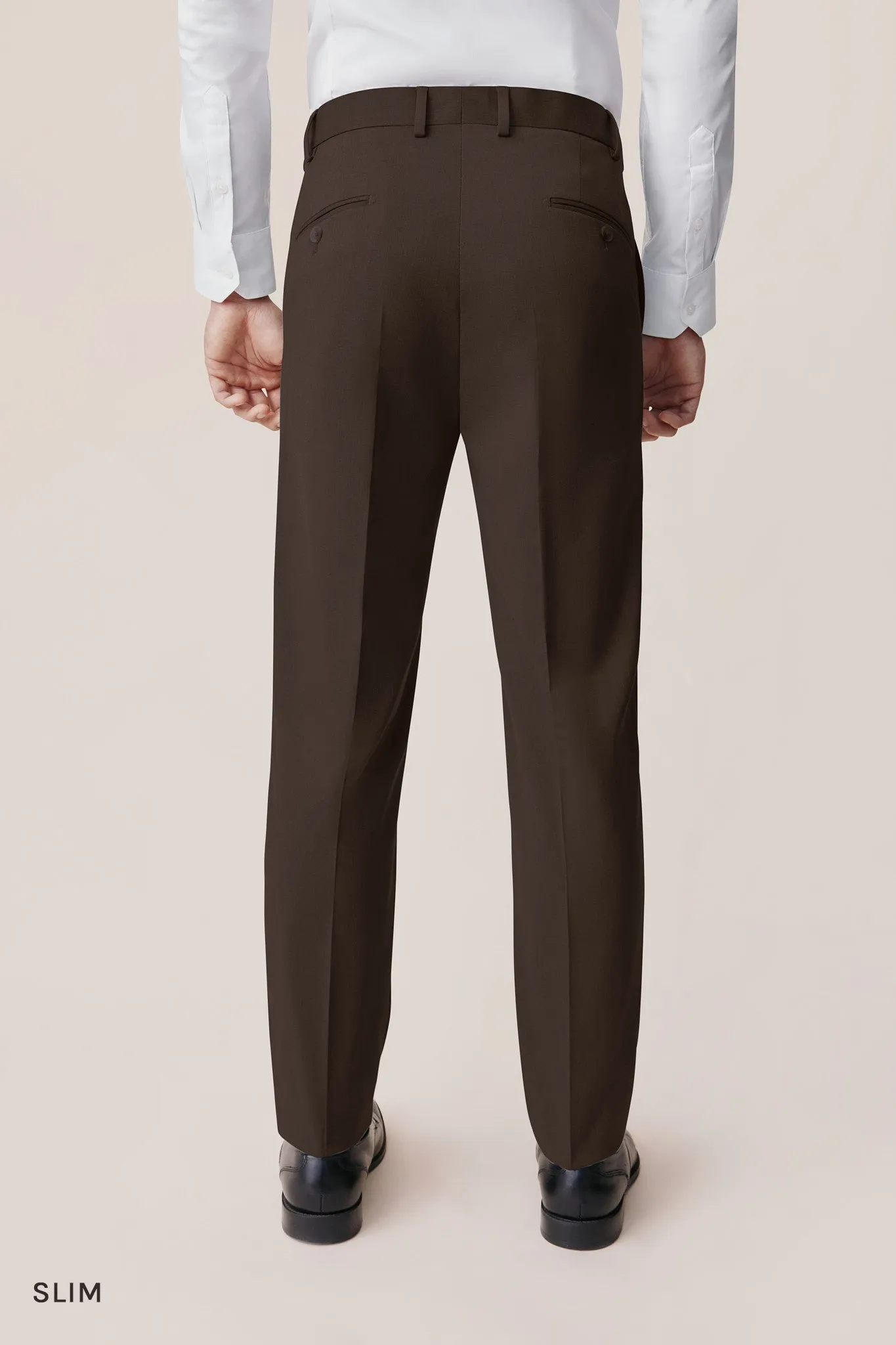 Taylor Suit Pants - Dark Brown sold by Birdy Grey product image thumbnail 3