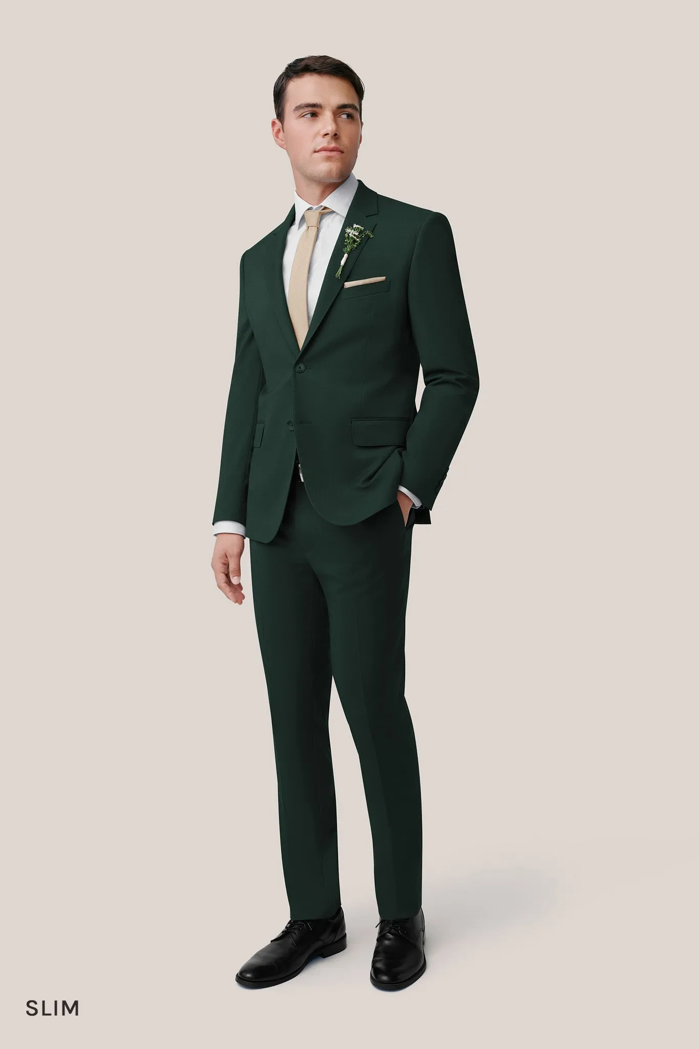 Taylor Suit Jacket - Dark Green sold by Birdy Grey product image thumbnail 3
