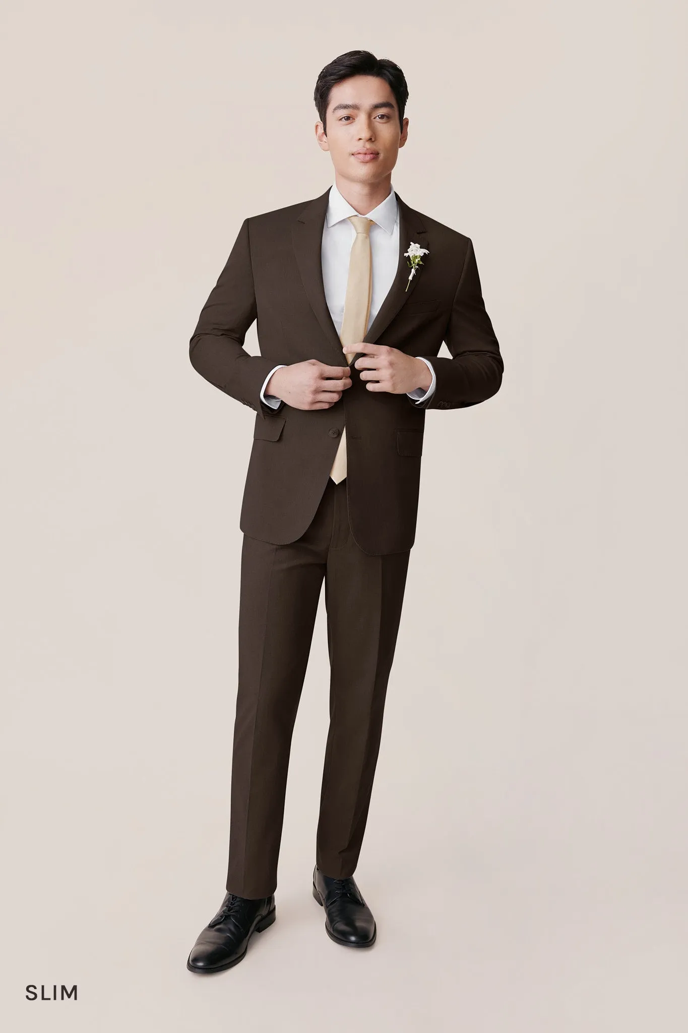Taylor Suit Jacket - Dark Brown sold by Birdy Grey product image thumbnail 3