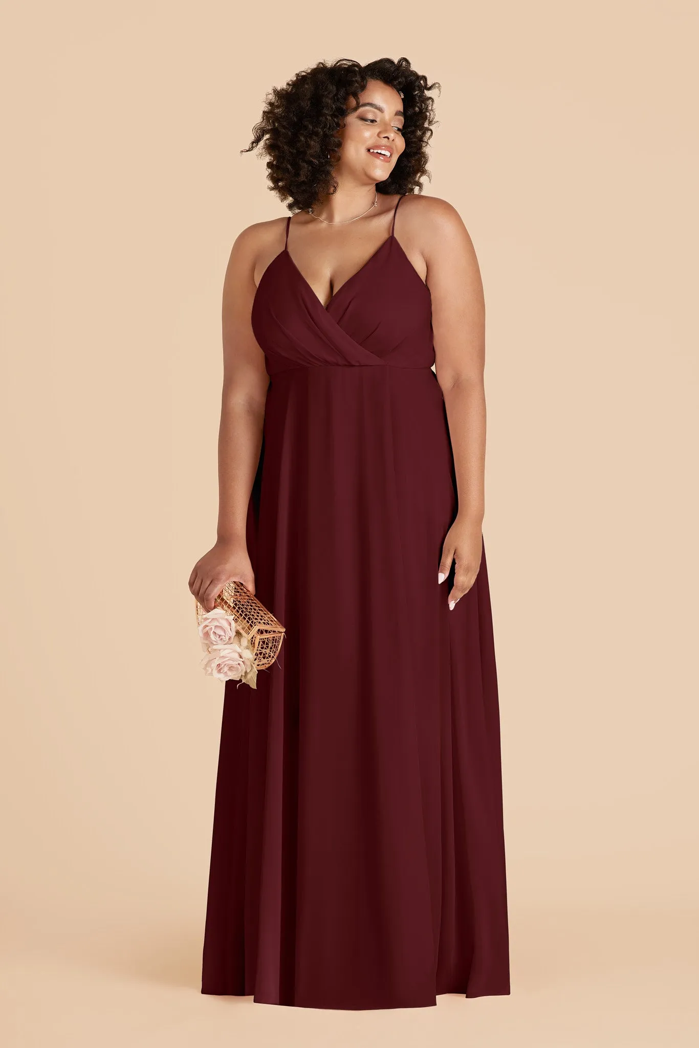 Kaia Chiffon Dress - Black Cherry sold by Birdy Grey product image thumbnail 2