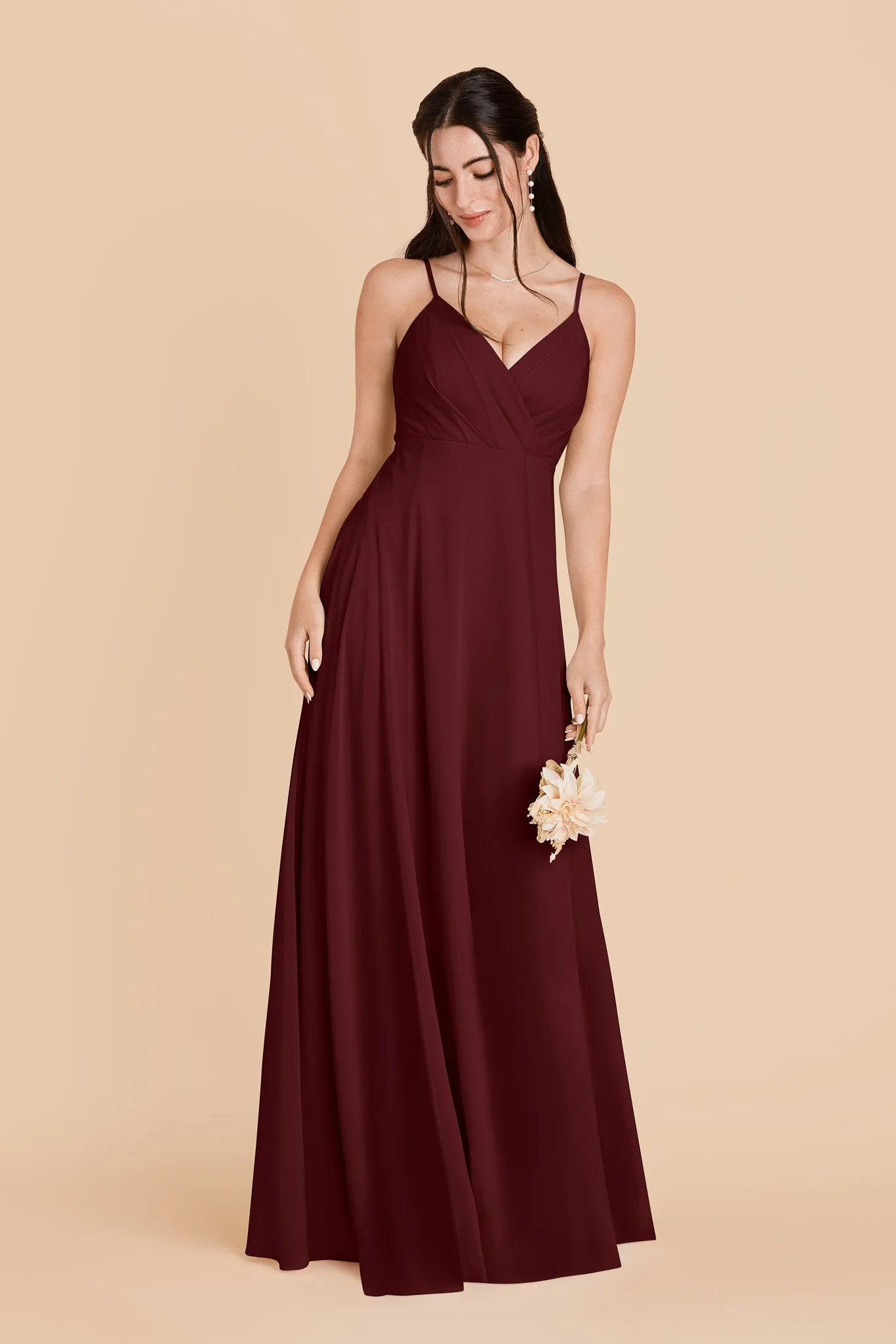 Kaia Chiffon Dress - Black Cherry sold by Birdy Grey product image thumbnail 3