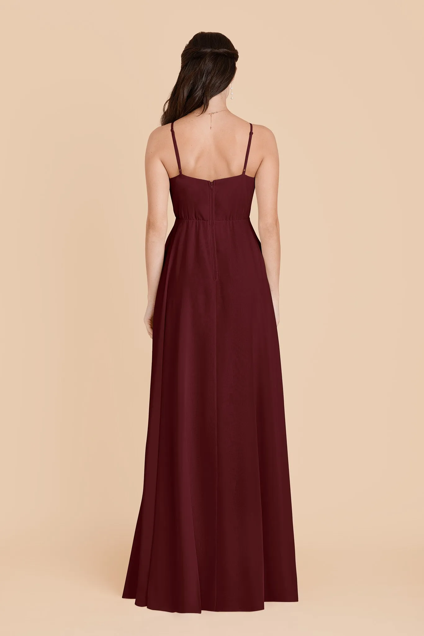 Kaia Chiffon Dress - Black Cherry sold by Birdy Grey product image thumbnail 5