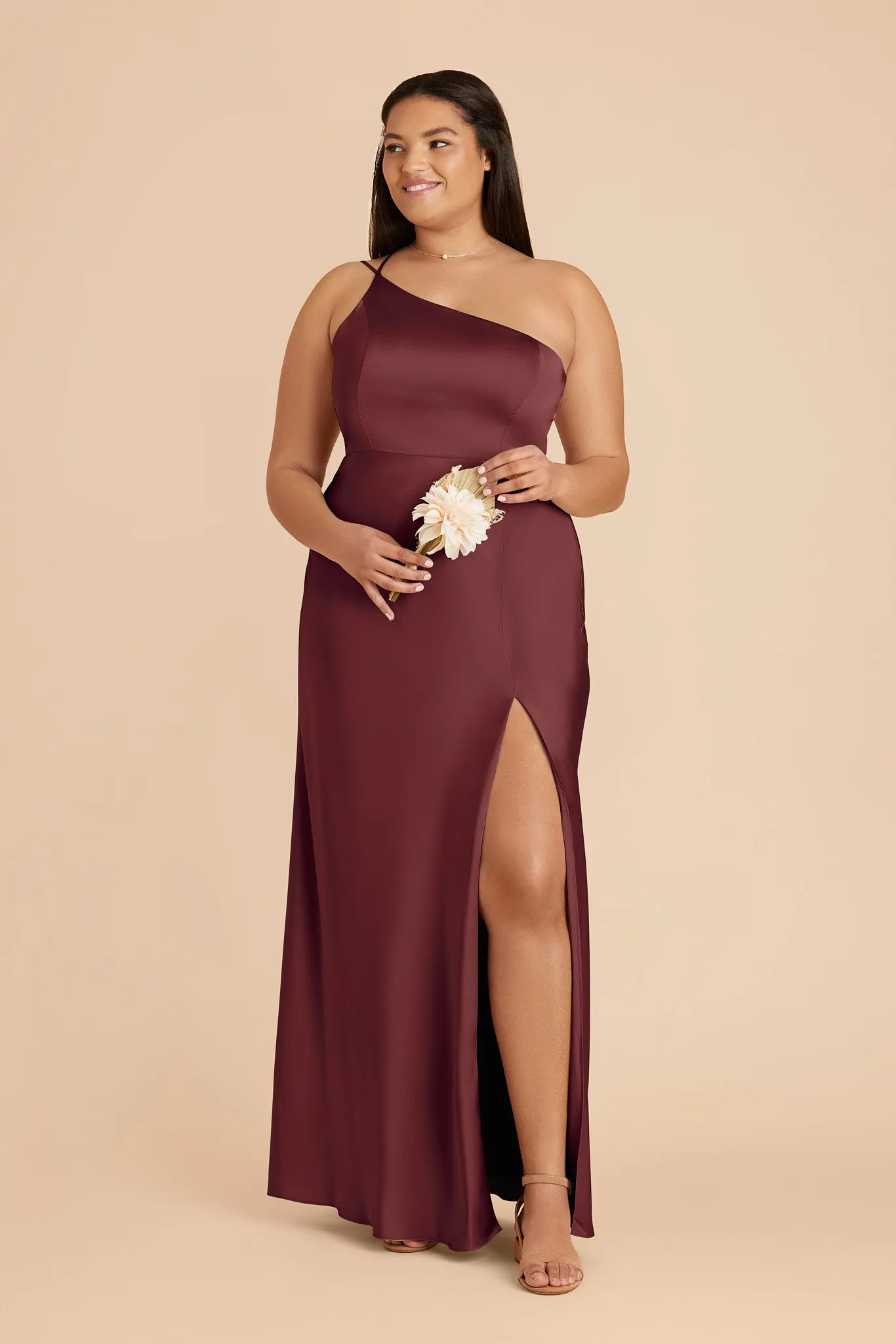 Kensie Matte Satin Dress - Rosewood sold by Birdy Grey product image thumbnail 2