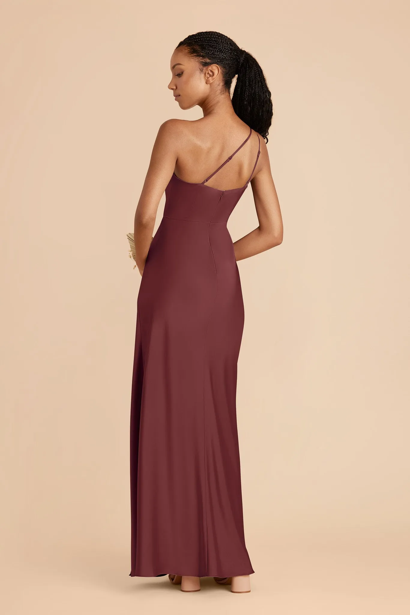 Kensie Matte Satin Dress - Rosewood sold by Birdy Grey product image thumbnail 3