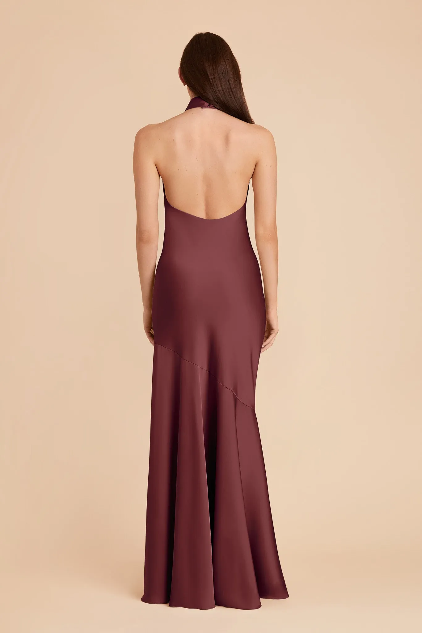 Stephanie Matte Satin Dress - Rosewood sold by Birdy Grey product image thumbnail 5