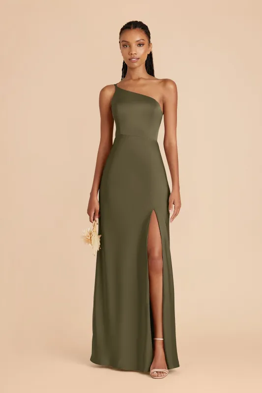 Kensie Matte Satin Dress - Thyme made by Birdy Grey