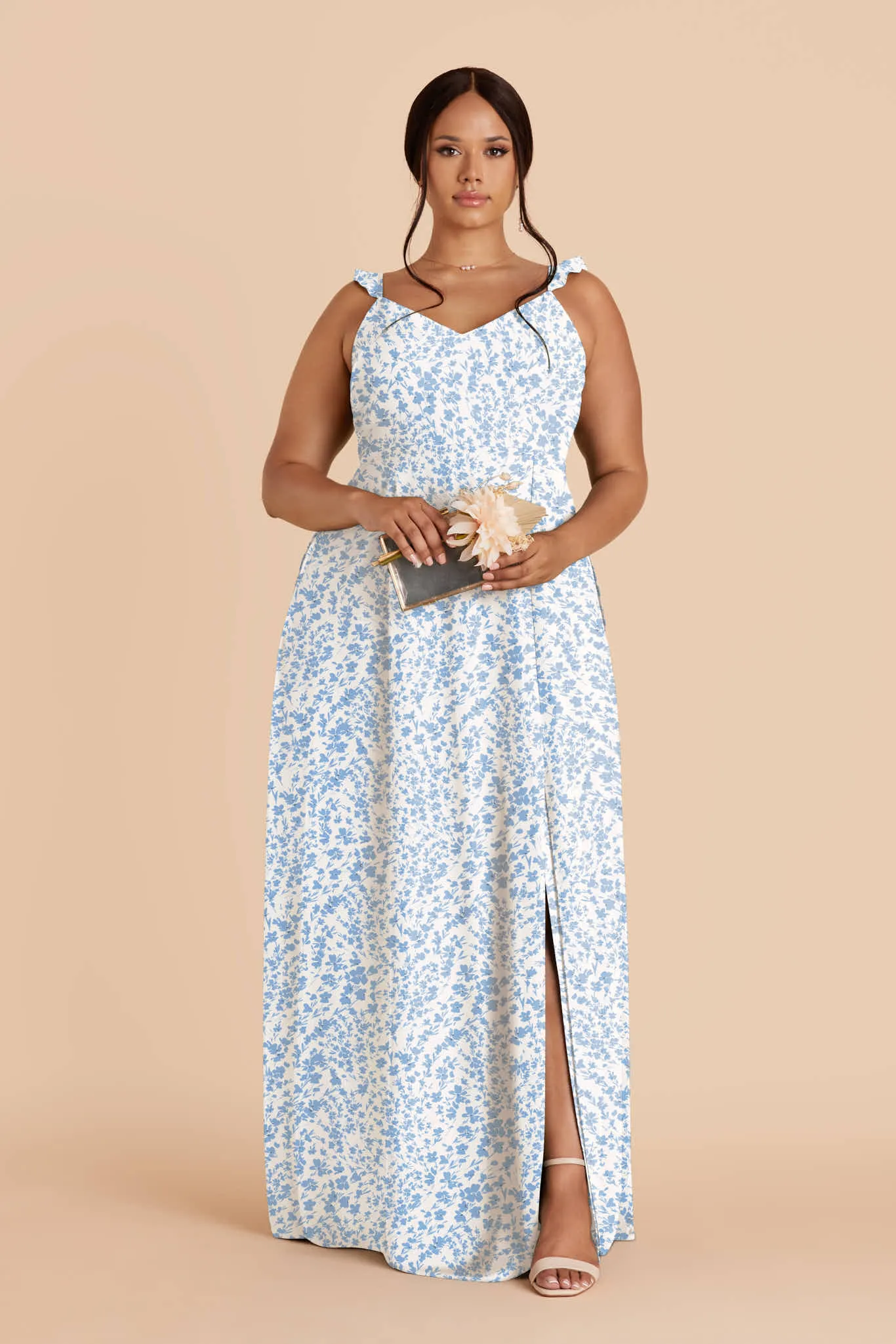 Doris Chiffon Dress - Blue Dreamy Ditsy sold by Birdy Grey product image thumbnail 2