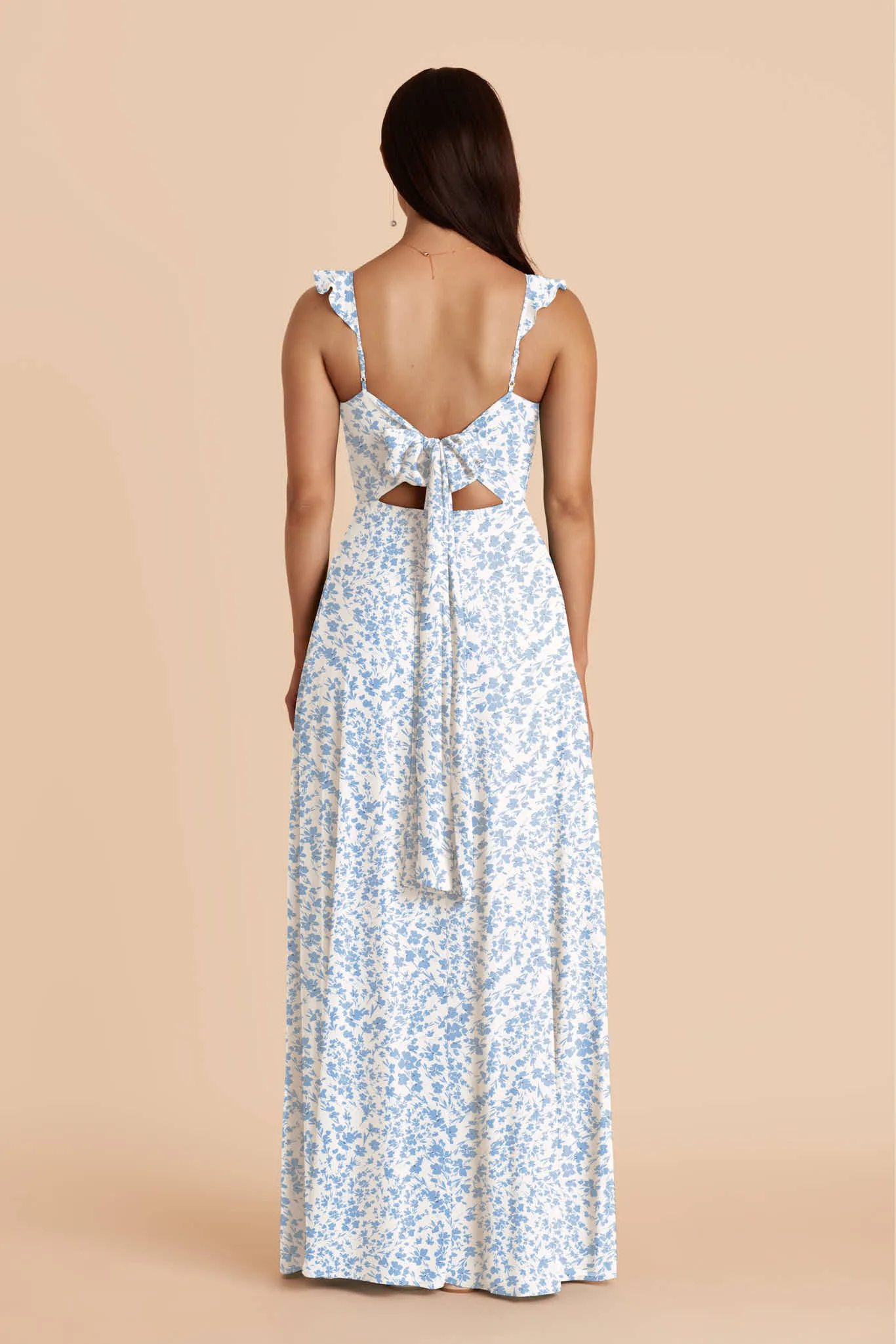 Doris Chiffon Dress - Blue Dreamy Ditsy sold by Birdy Grey product image thumbnail 4